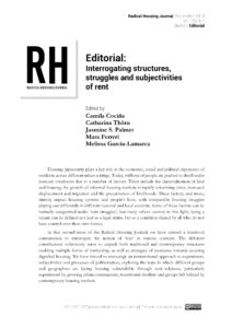 Cocina et al 2019 Interrogating Structures Struggles and Subjectivities of Rent - Radical Housing Journal 1.2.1-7-Pg-1